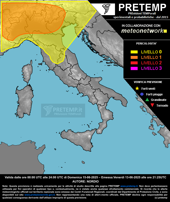 Mappa tendenza del 15 giugno 2025