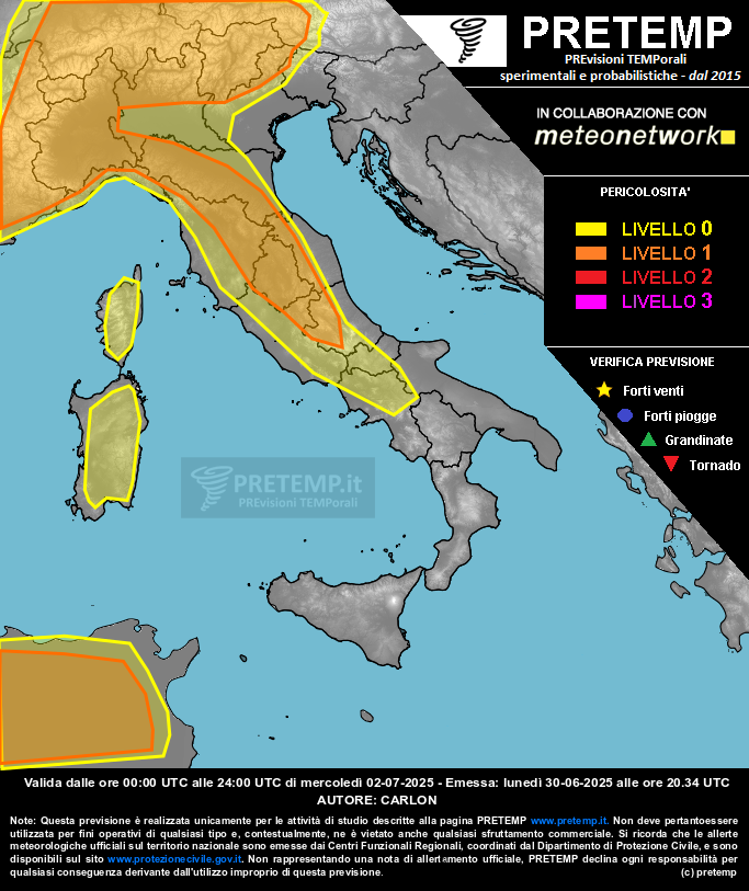 Mappa tendenza del 02 luglio 2025