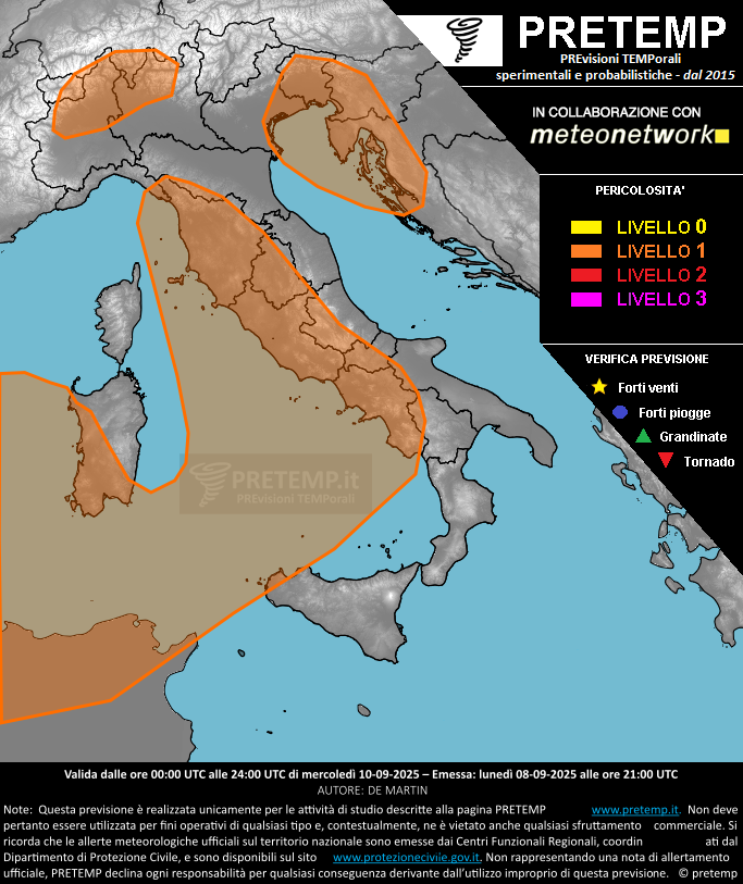 Mappa tendenza del 10 settembre 2025