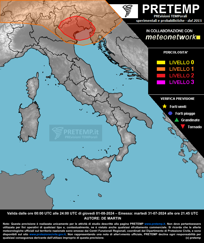 Mappa tendenza del 01 agosto 2024