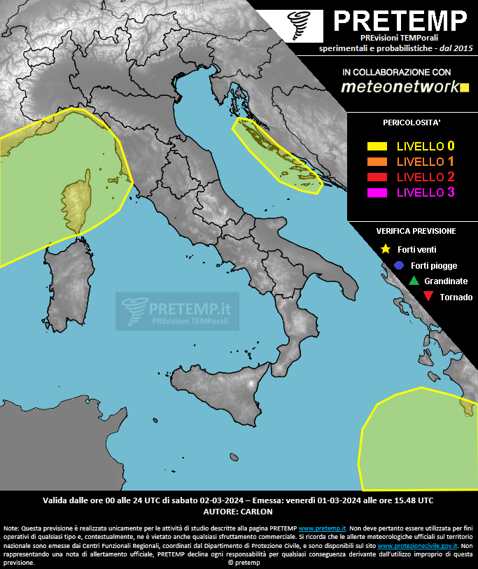 Mappa previsione del 02 marzo 2024