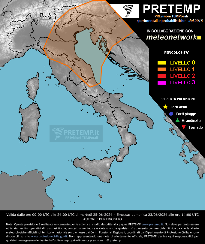 Mappa tendenza del 25 giugno 2024
