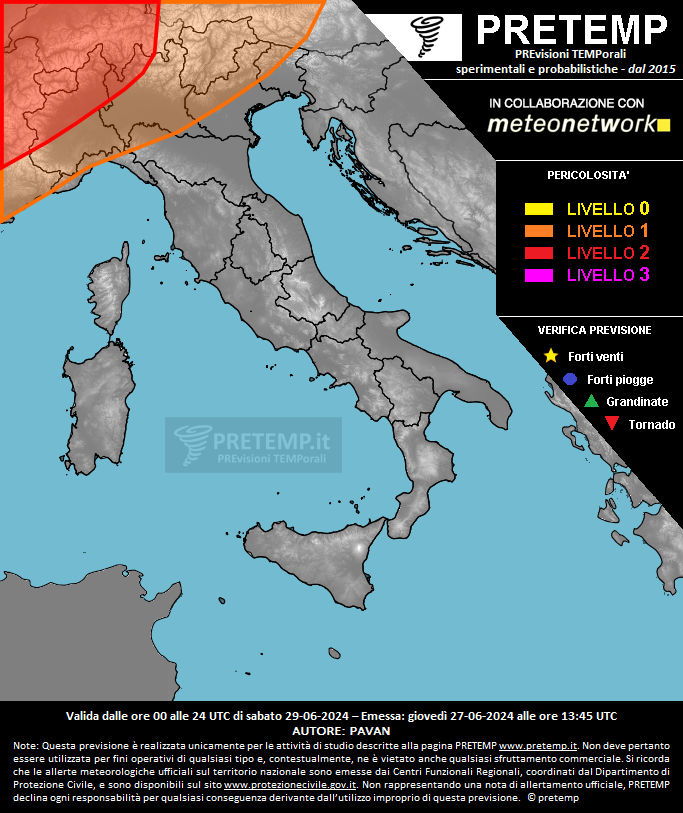 Mappa tendenza del 29 giugno 2024