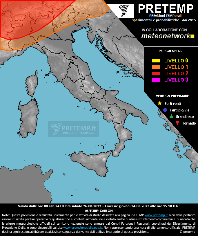 Mappa tendenza del 26 agosto 2023