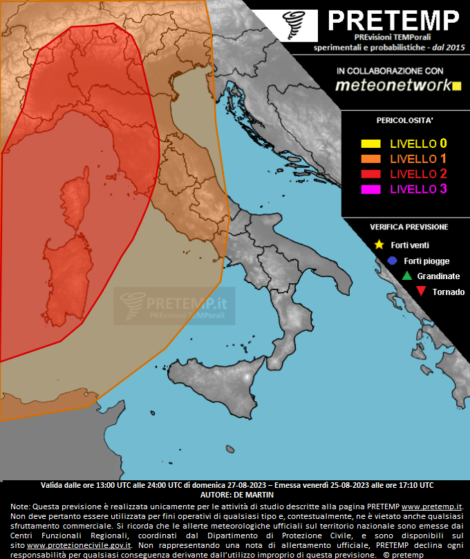 Mappa tendenza del 27 agosto 2023