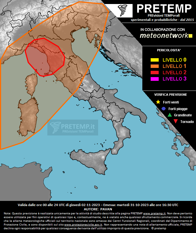 Mappa tendenza del 02 novembre 2023