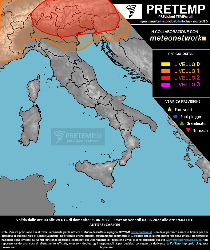 Mappa tendenza del 05 giugno 2022