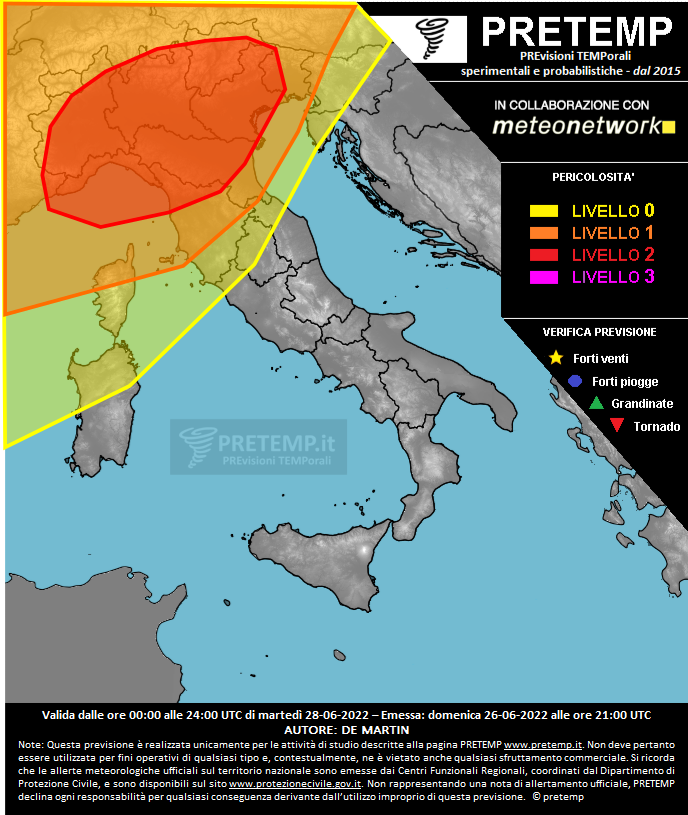 Mappa tendenza del 28 giugno 2022