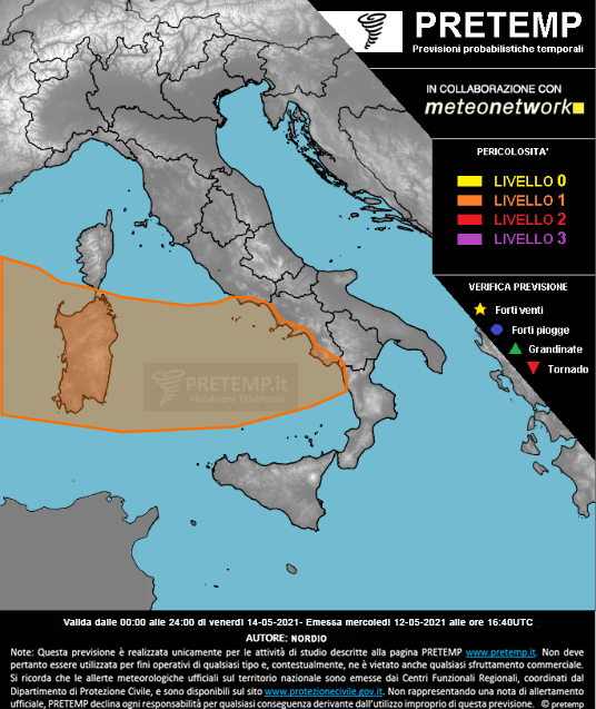 Mappa tendenza del 14 maggio 2021