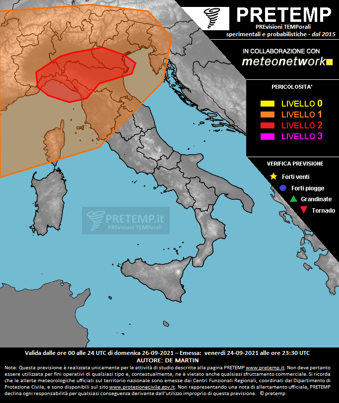 Mappa tendenza del 26 settembre 2021
