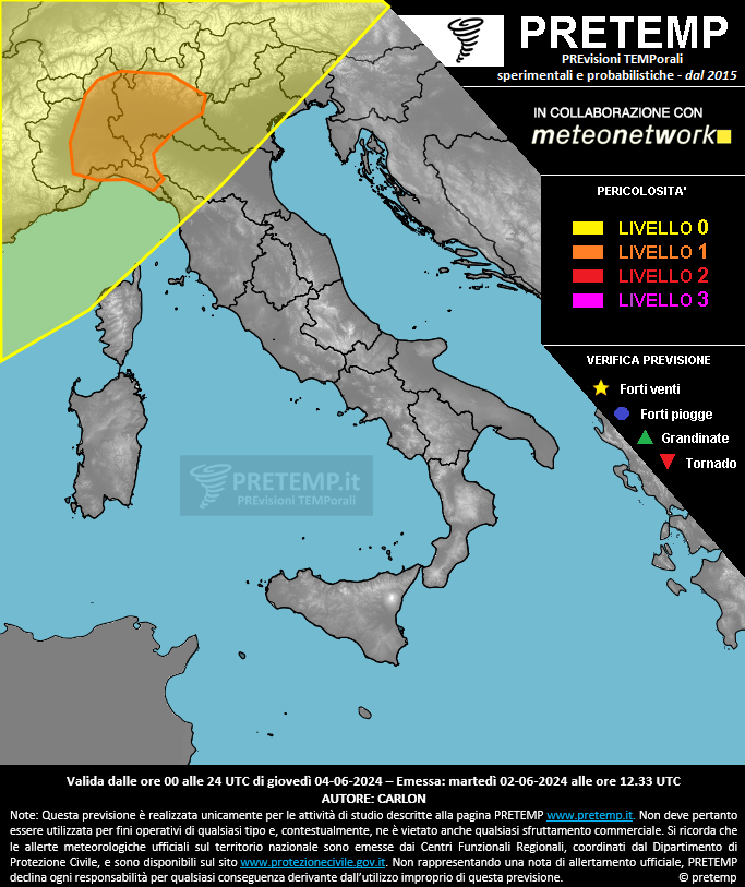 Mappa tendenza del 04 giugno 2026
